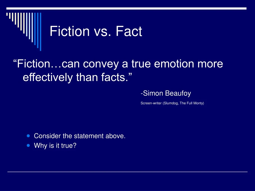 fiction vs fact