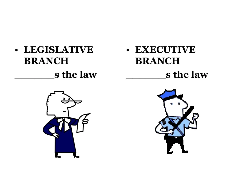 legislative branch s the law