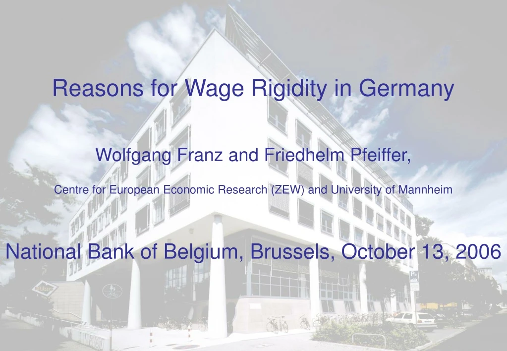 reasons for wage rigidity in germany wolfgang