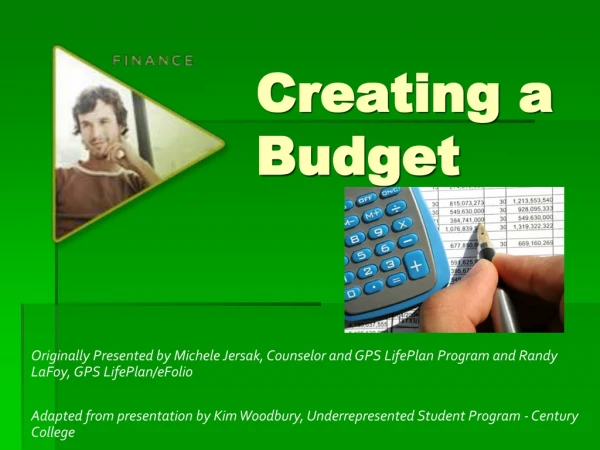 Creating a Budget