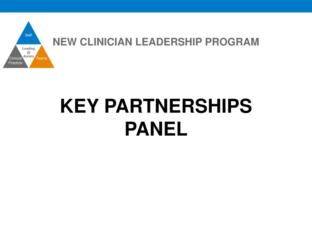 key partnerships panel