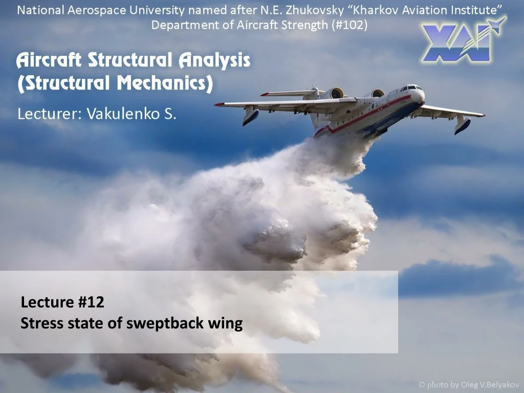 lecture 1 2 stress state of sweptback wing
