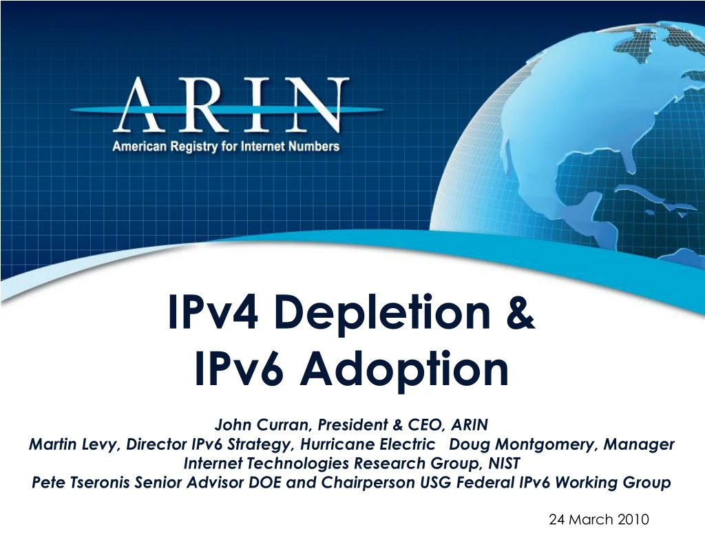 ipv4 depletion ipv6 adoption john curran