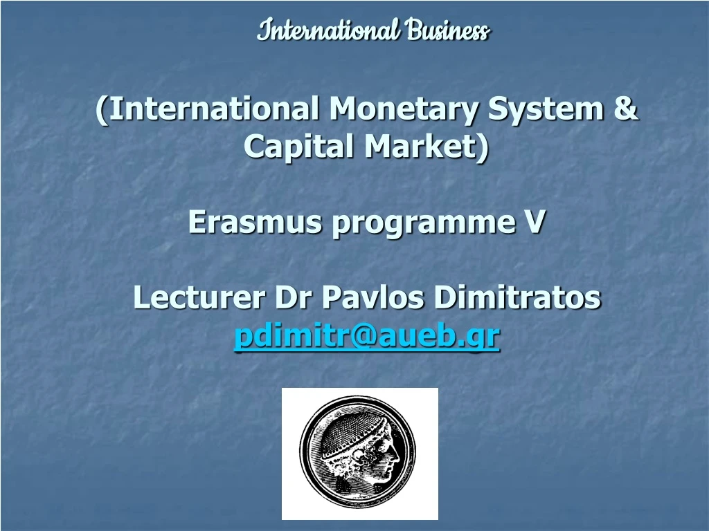 international business international monetary