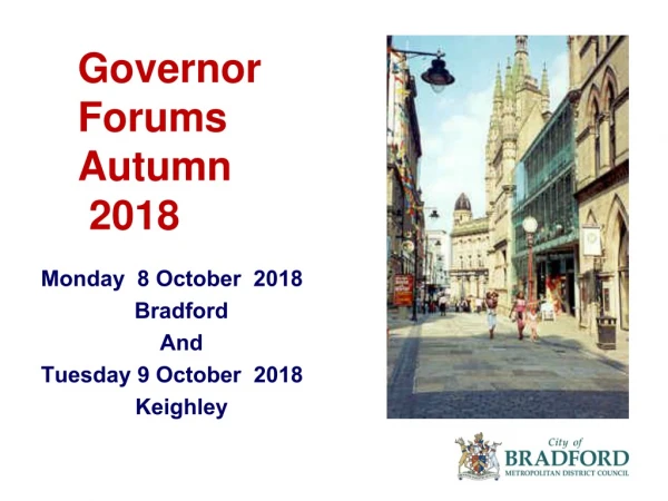 Governor Forums  Autumn  2018