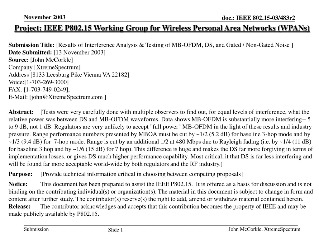 project ieee p802 15 working group for wireless