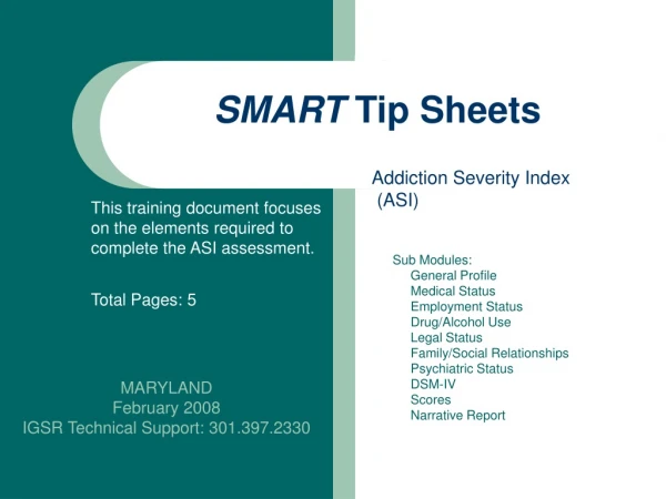 SMART  Tip Sheets