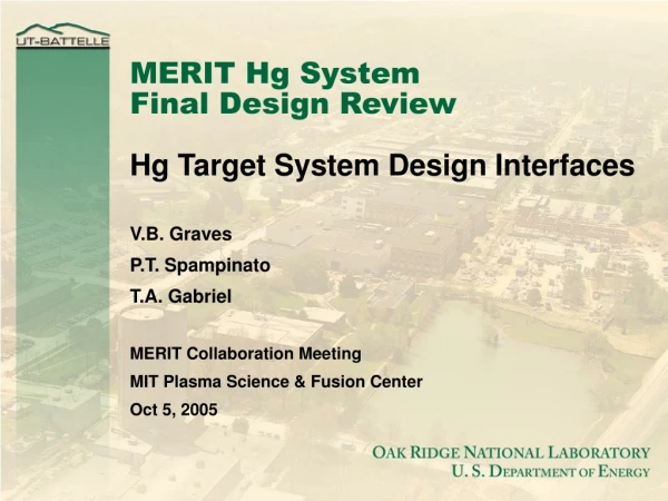 MERIT Hg System Final Design Review