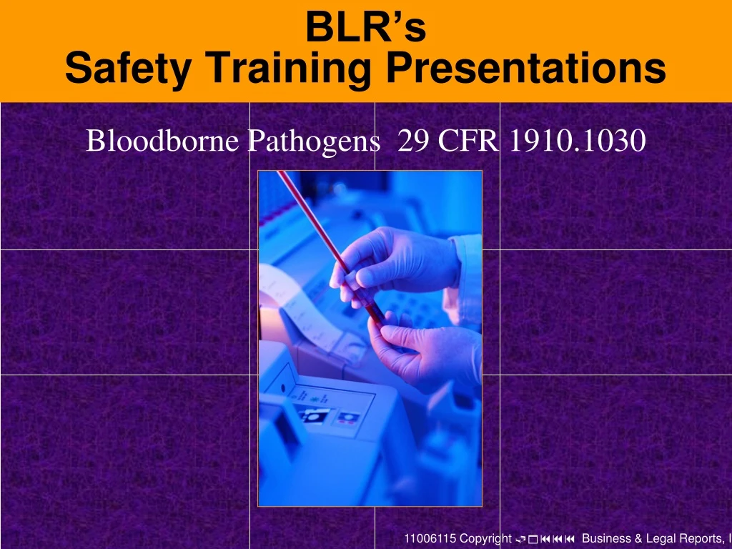 blr s safety training presentations