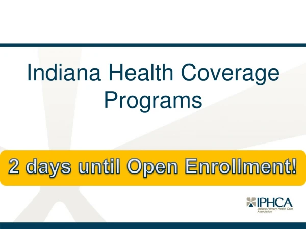 Indiana Health Coverage Programs