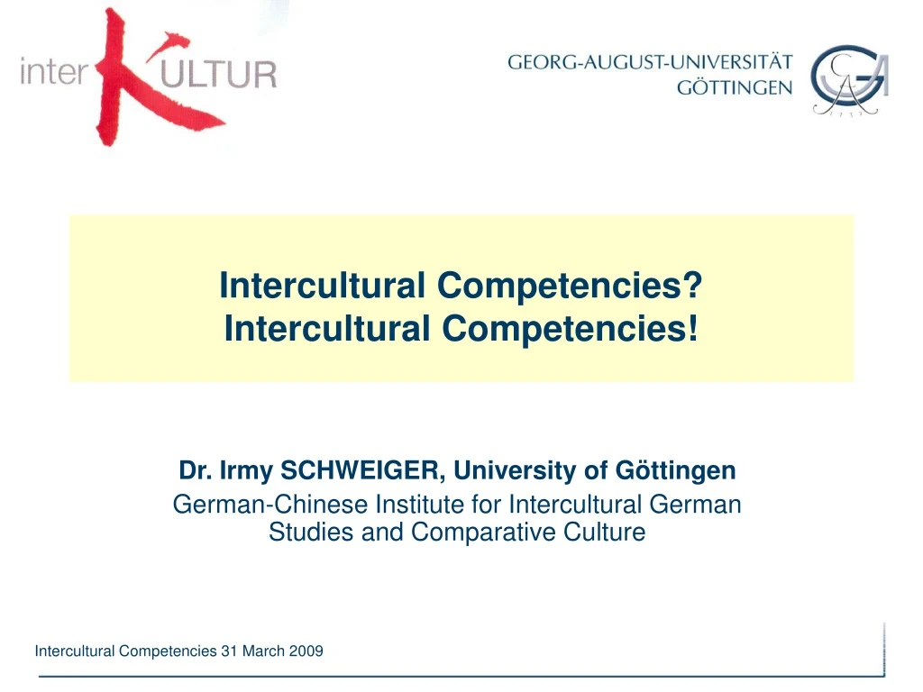 intercultural competencies intercultural competencies