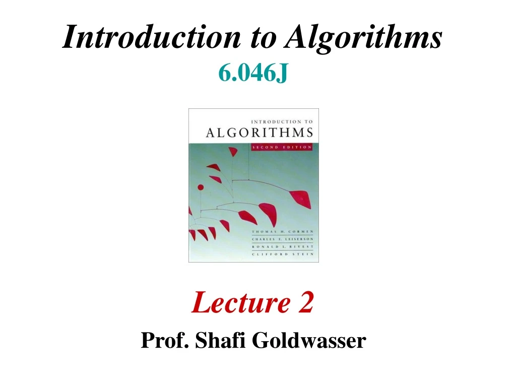 introduction to algorithms 6 046j