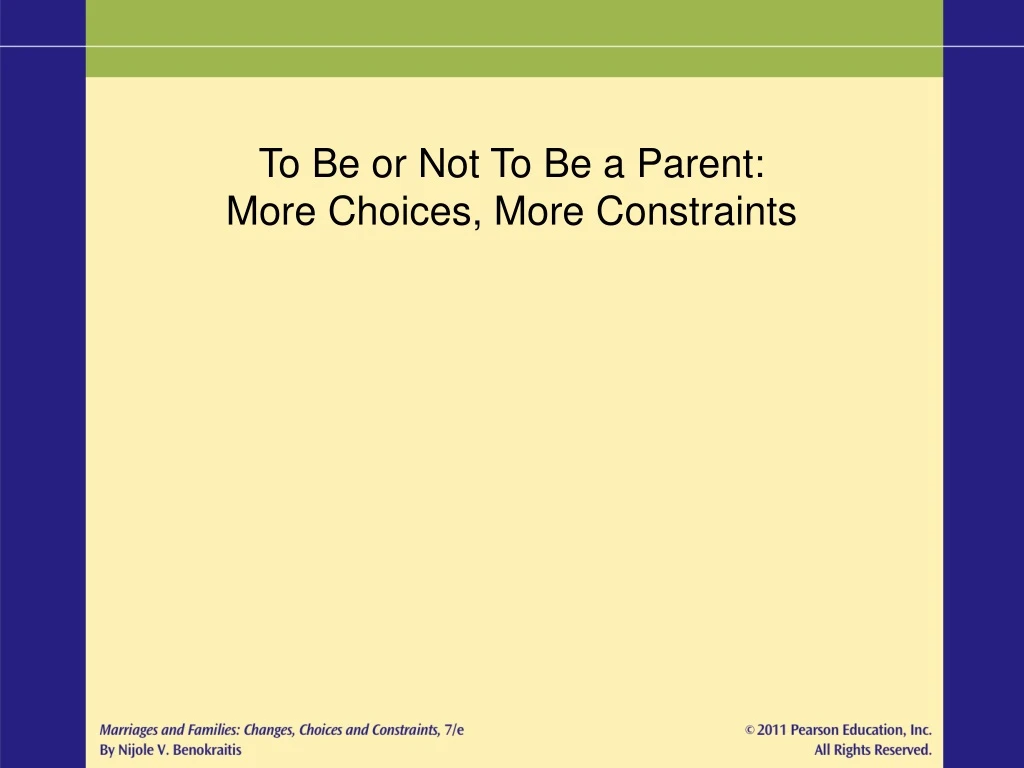 to be or not to be a parent more choices more