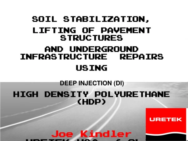 Pavement Lifting &amp; Soil Stabilization Control