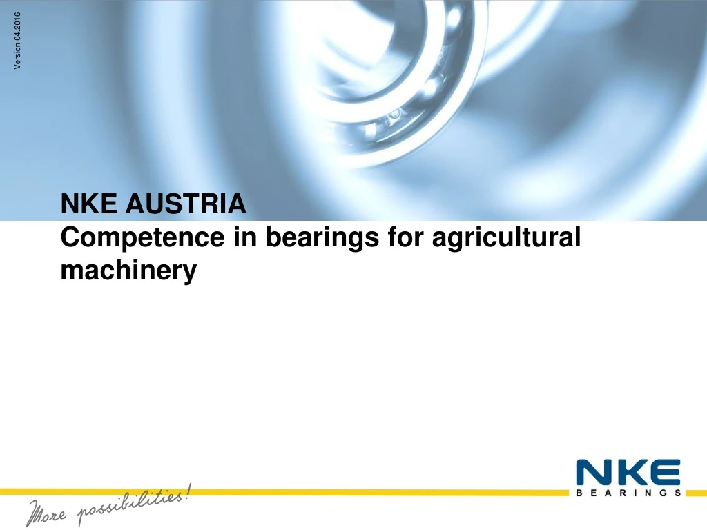 nke austria competence in bearings for agricultural machinery