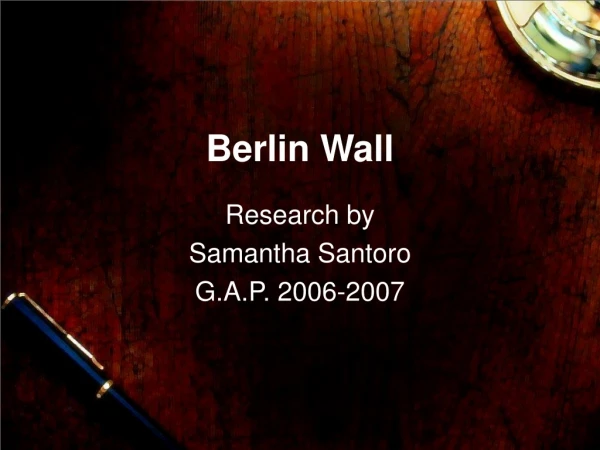 Berlin Wall