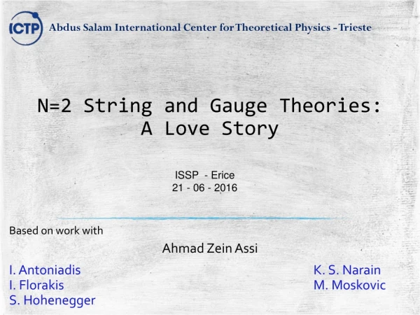 N=2 String and Gauge Theories: A Love Story