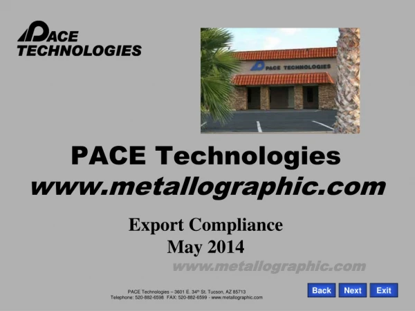 PACE Technologies metallographic