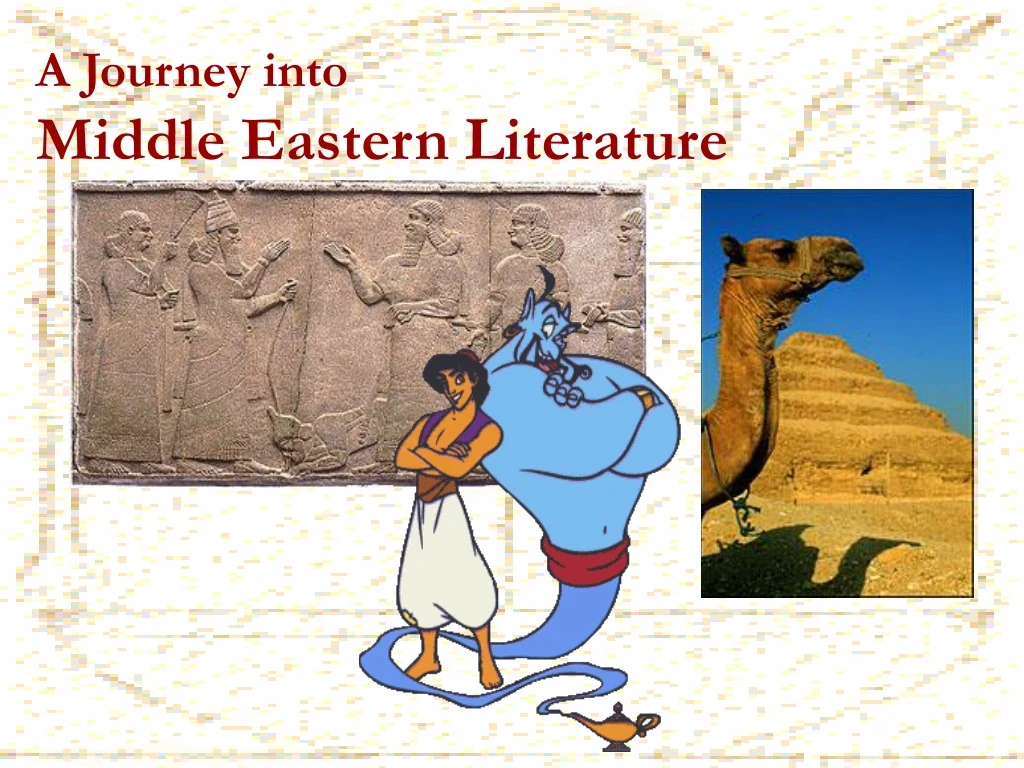 a journey into middle eastern literature