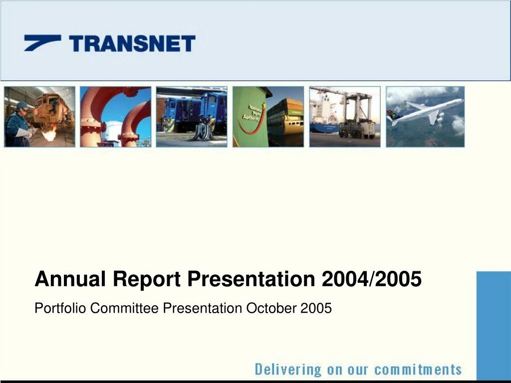 annual report presentation 2004 2005