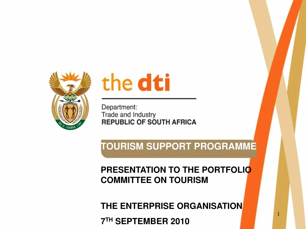 tourism support programme presentation