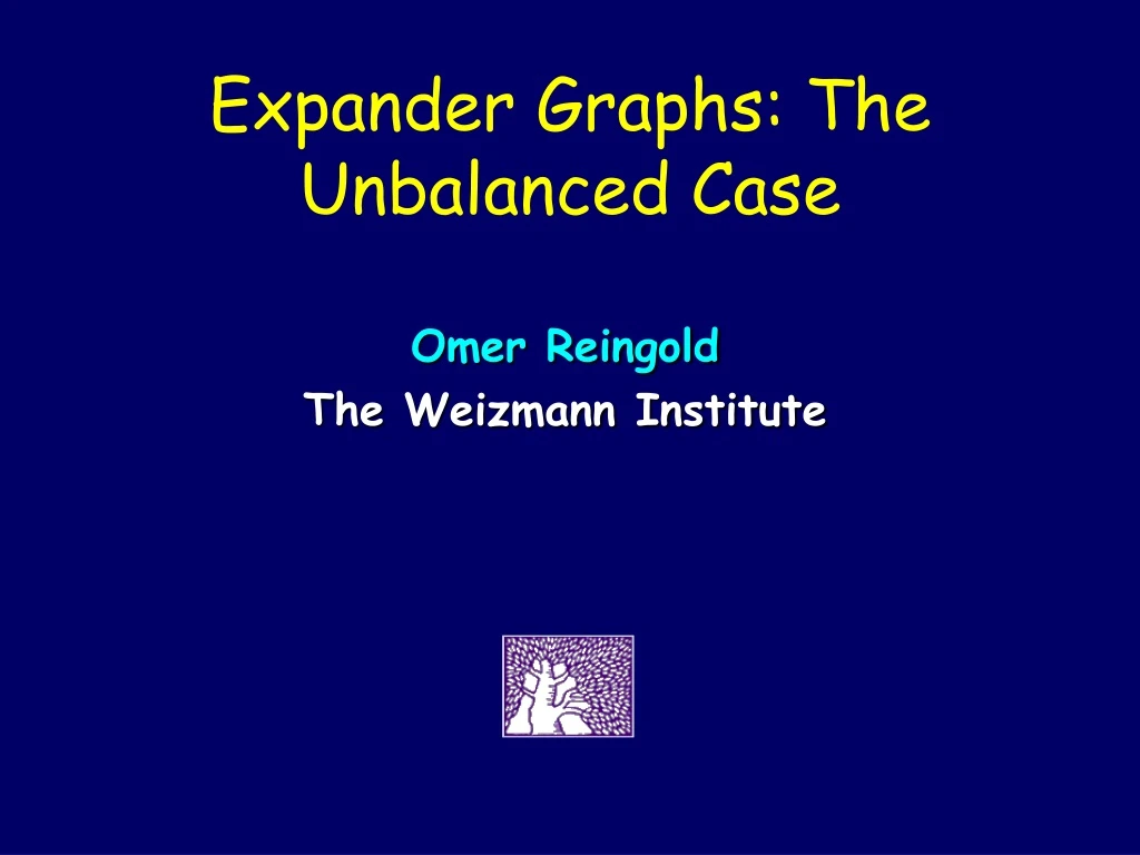 expander graphs the unbalanced case