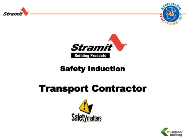 Safety Induction Transport Contractor