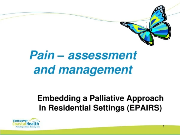 Embedding a Palliative Approach In Residential Settings (EPAIRS)