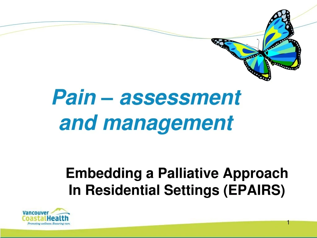 embedding a palliative approach in residential settings epairs