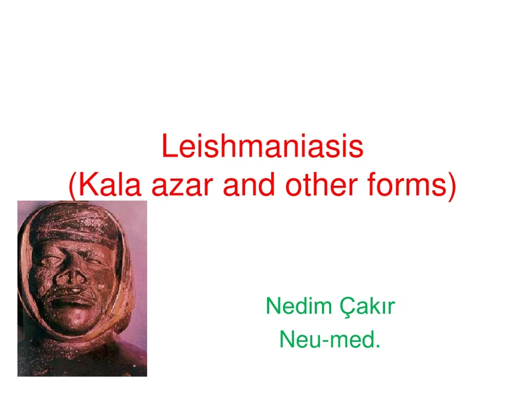 leishmaniasis kala azar and other forms