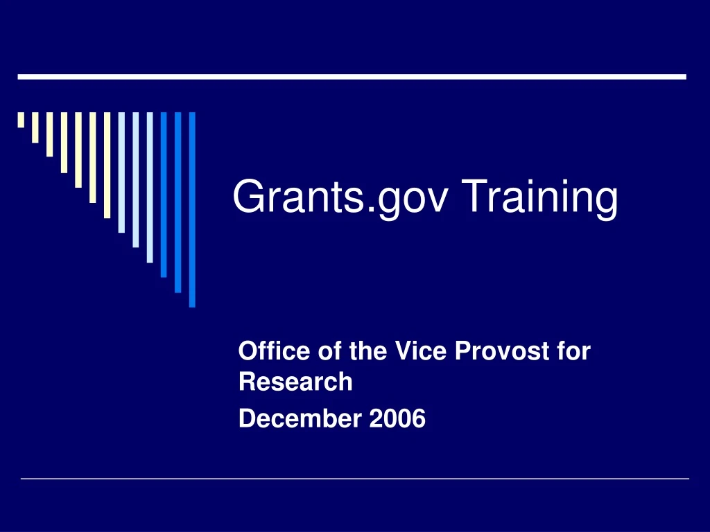 grants gov training