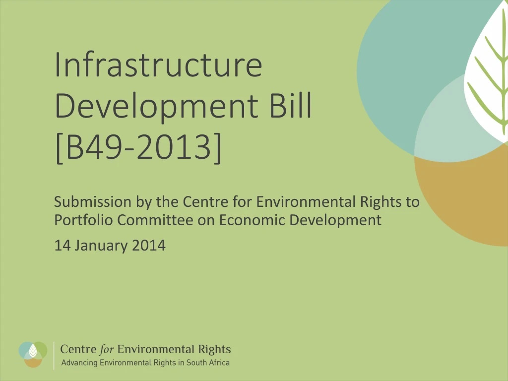 infrastructure development bill b49 2013