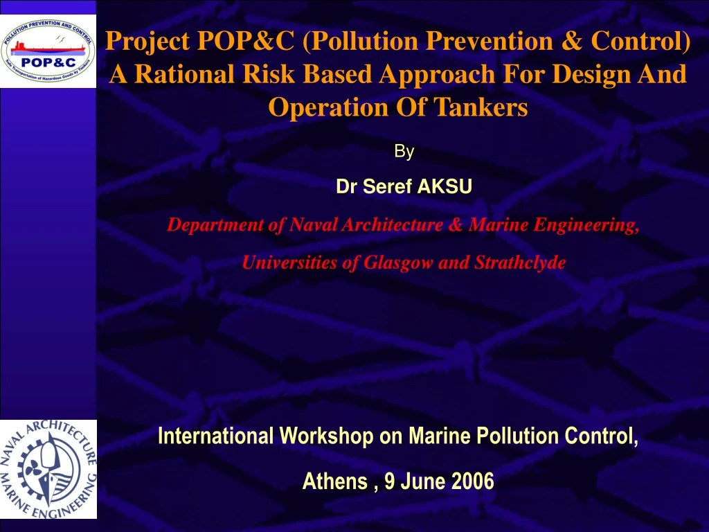 project pop c pollution prevention control