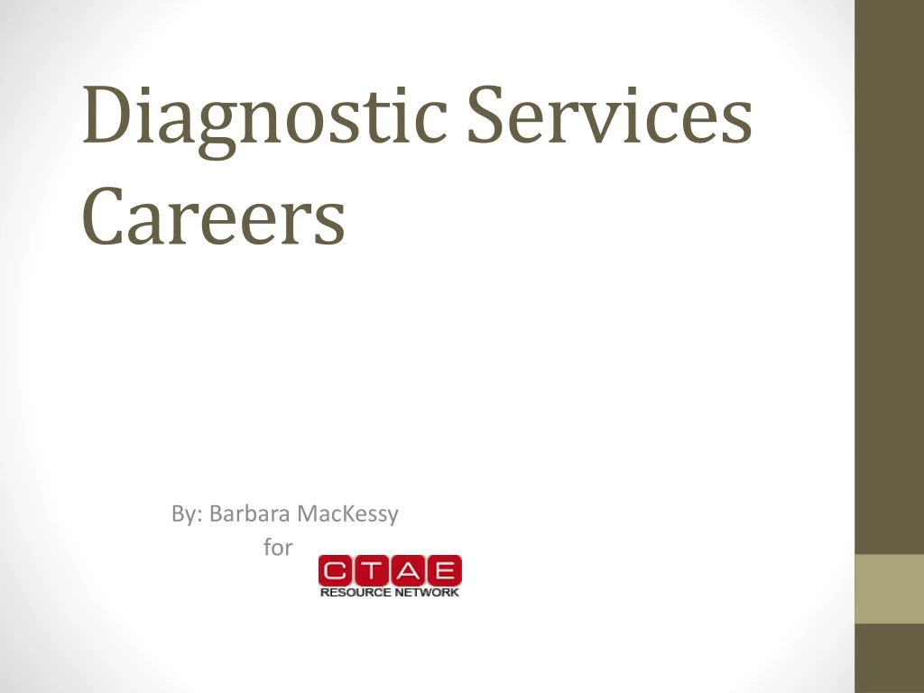 diagnostic services careers