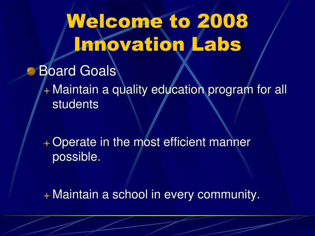 welcome to 2008 innovation labs