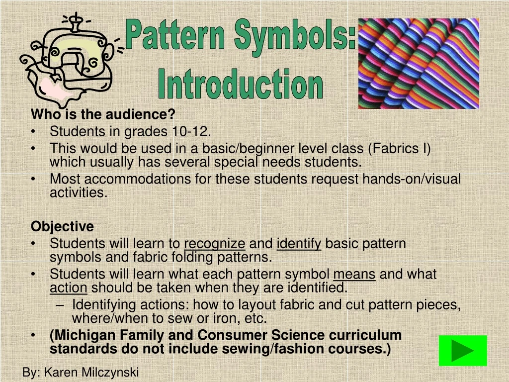 pattern symbols introduction