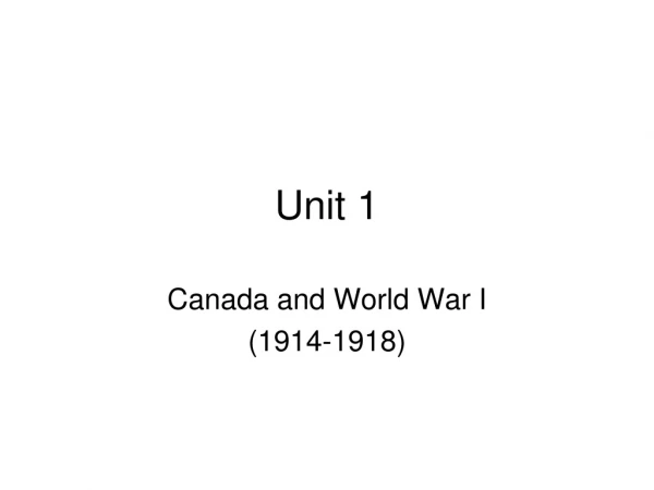 Unit 1