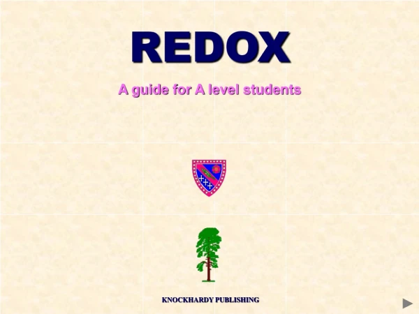 REDOX A guide for A level students