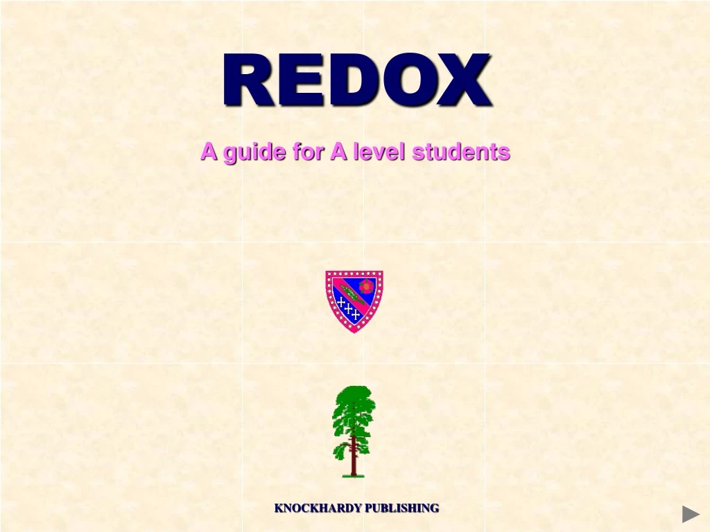 redox a guide for a level students