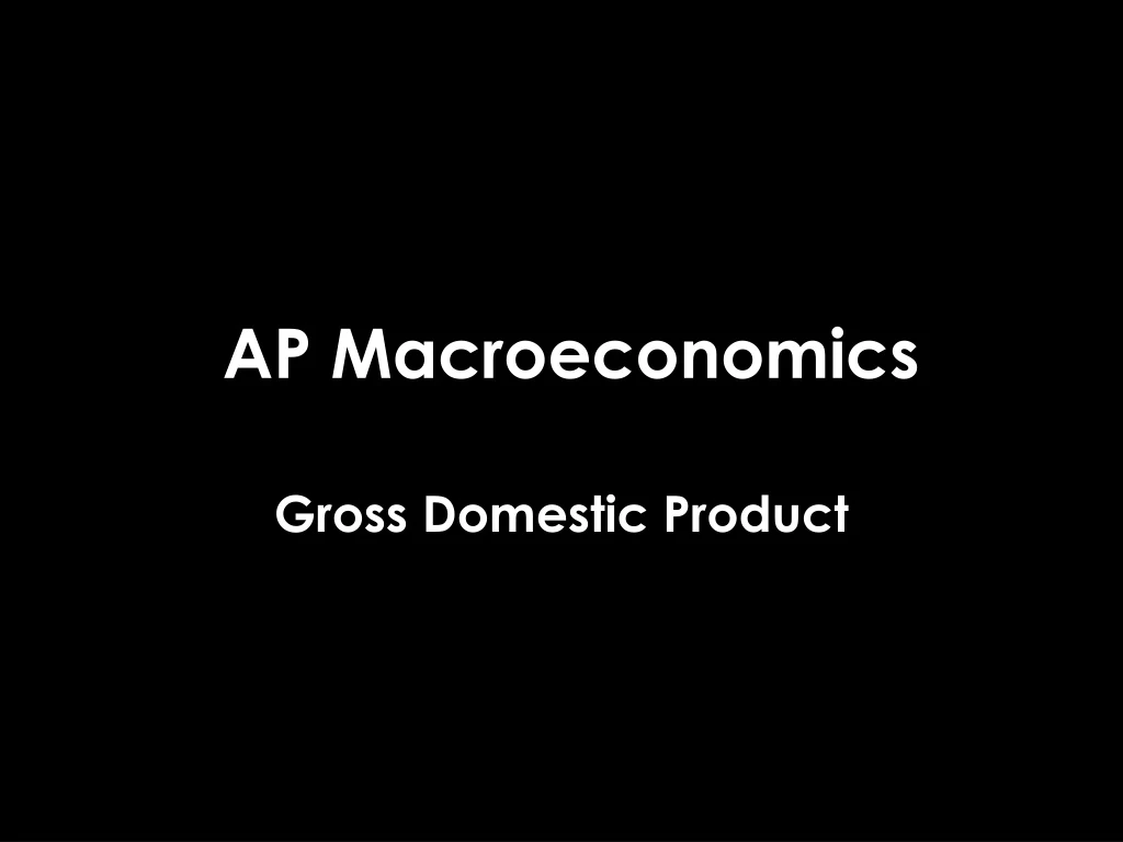 ap macroeconomics