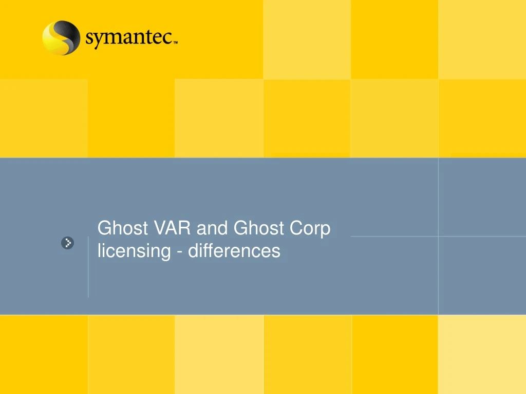 ghost var and ghost corp licensing differences