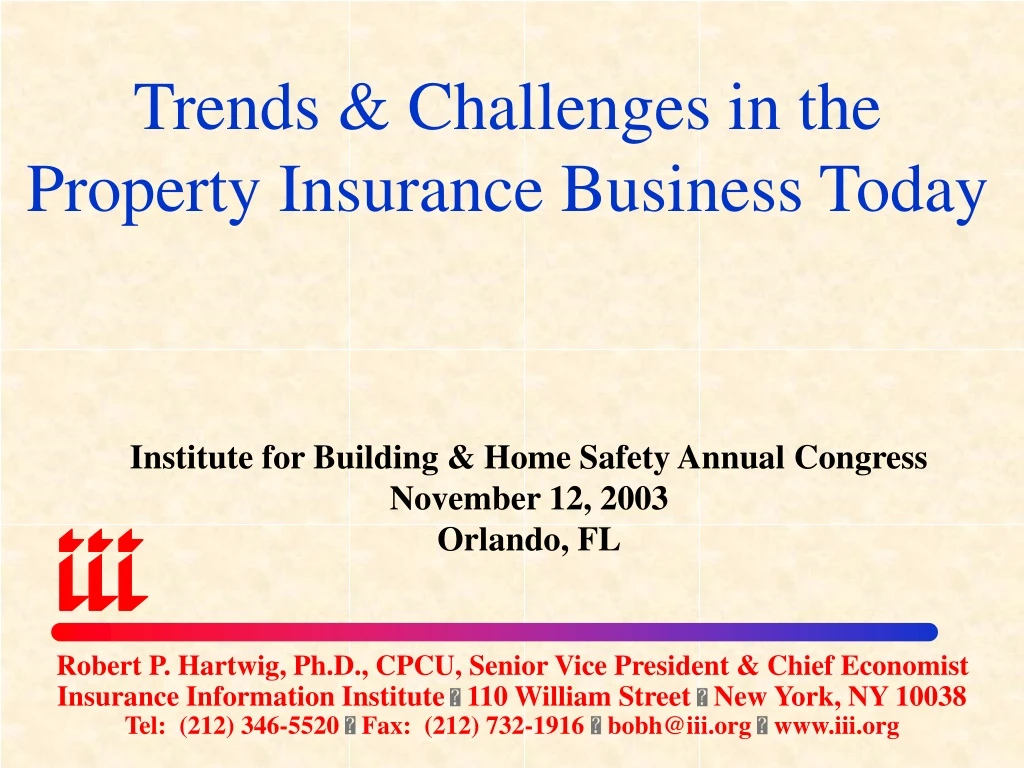 trends challenges in the property insurance business today