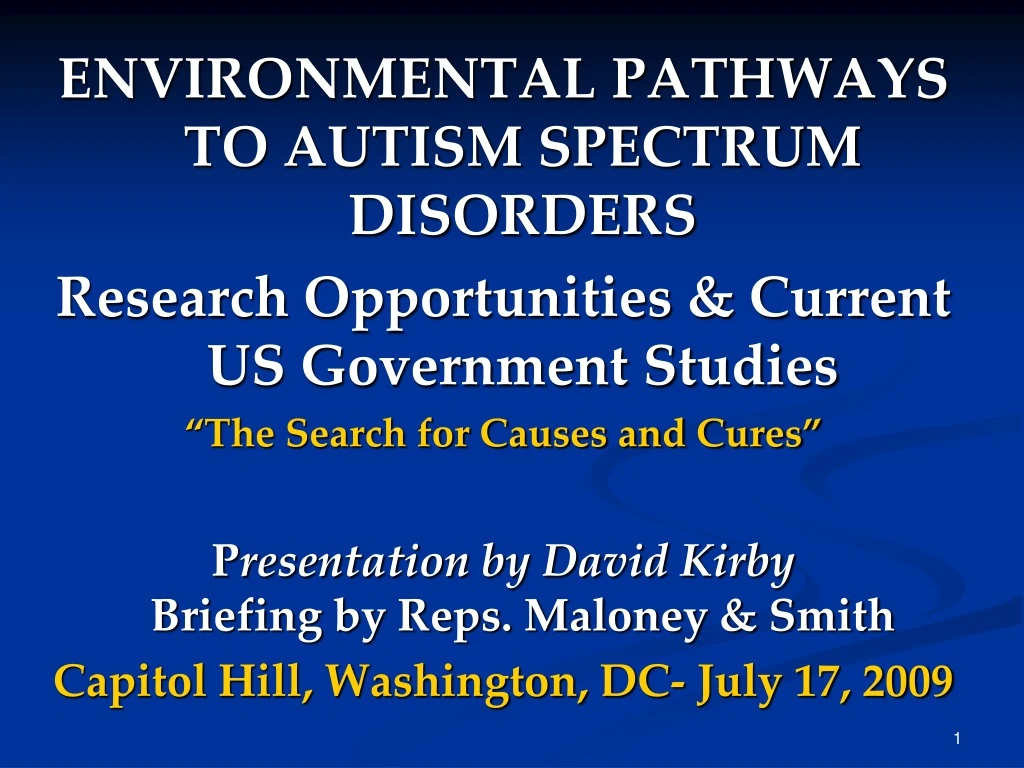 environmental pathways to autism spectrum