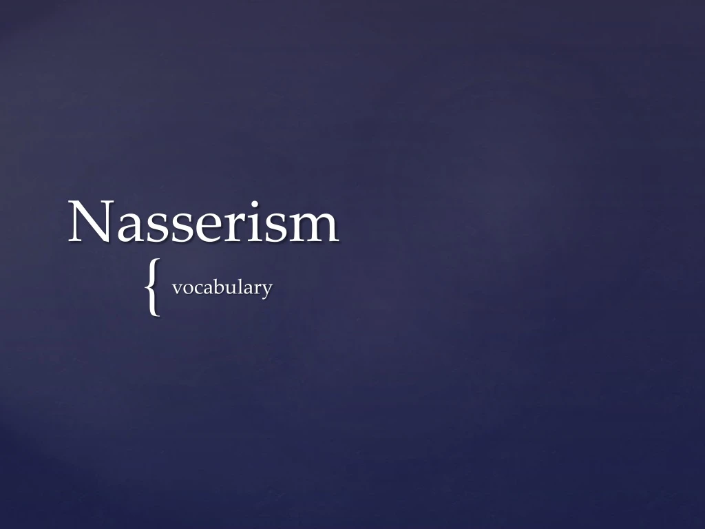 nasserism