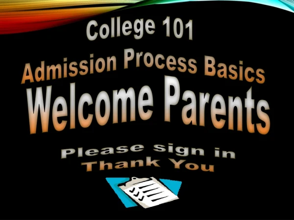 Welcome Parents