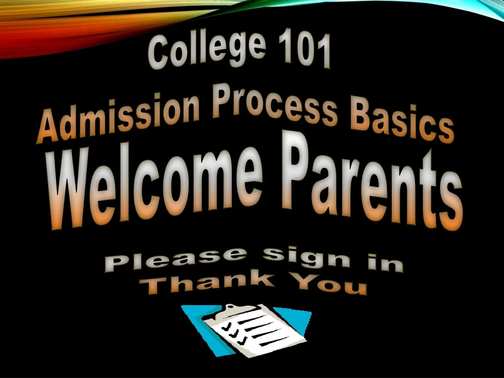 college 101 admission process basics
