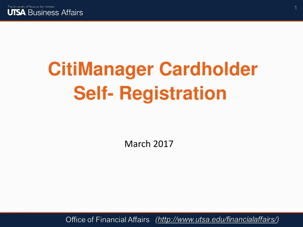 citimanager cardholder self registration