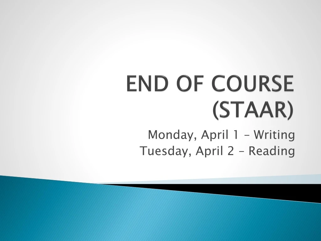 end of course staar
