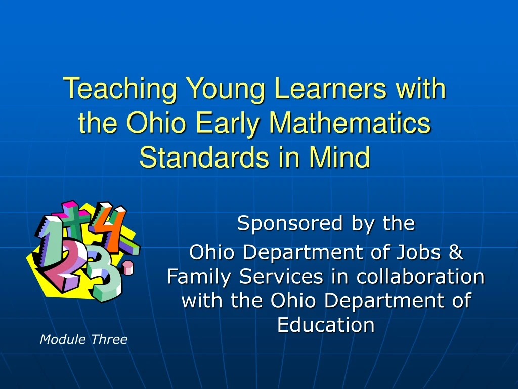 teaching young learners with the ohio early mathematics standards in mind