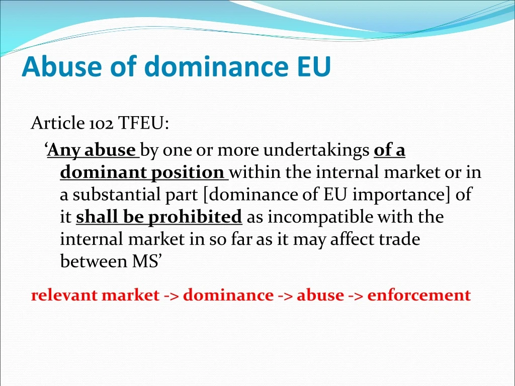 abuse of dominance eu